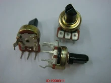 5 pçs/lote Vertical único potenciômetro B2K B5K B10K B20K B50K B100K eixo 10MMF