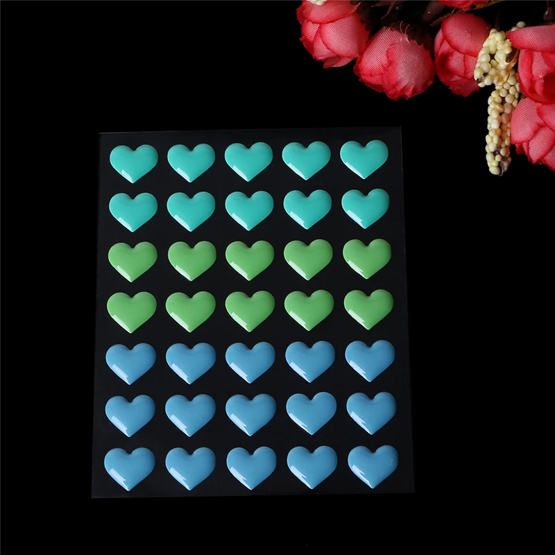 

Embellishments Heart Shape For Scrapbooking Enamel Dot Sticker Resin Sticker Dot DIY Crafts Making Decoration Scrapbooking Tools