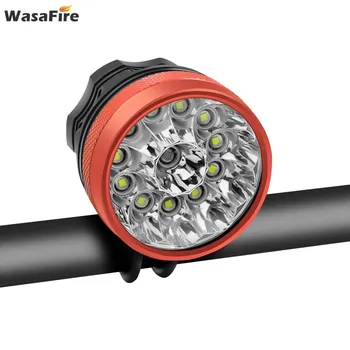 

WasaFire 20000Lumens 12x XM-L T6 LED Headlight Bicycle Light Cycling Bike Head Lamp +9600mah 18650 Battery Pack +Charger