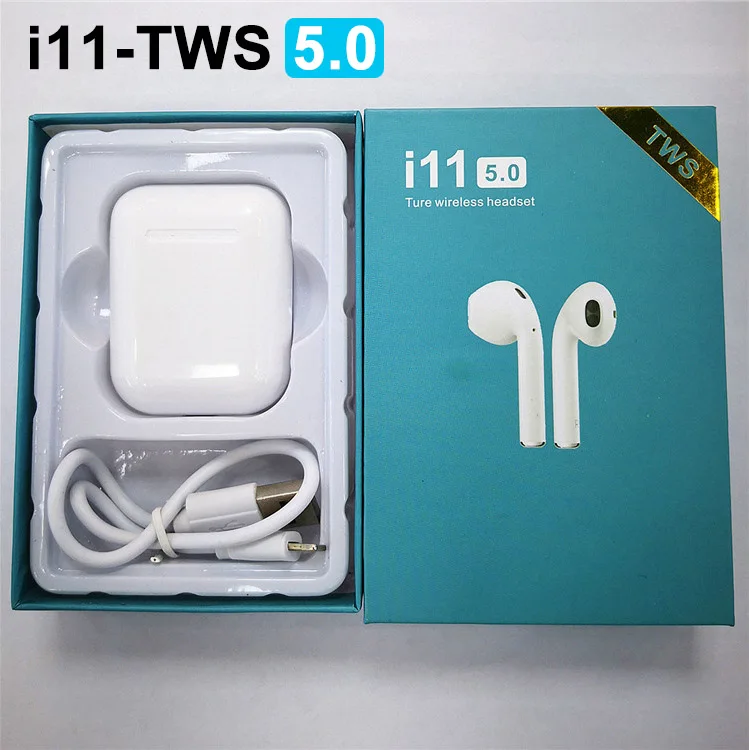 

i11 tws BT 5.0 Headphones Bluetooth Earphone Handsfree Earbuds Wireless Earphones Touch Control Portable Headset Pair PK i10 tws