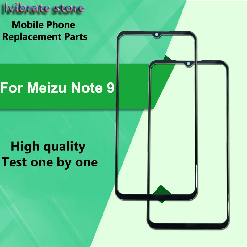 

For Mei zu Note 9 Note9 Front Outer Glass Lens Touch Panel Screen Replacement ForMeizu M822Q LCD Touch Glass Digitizer repair
