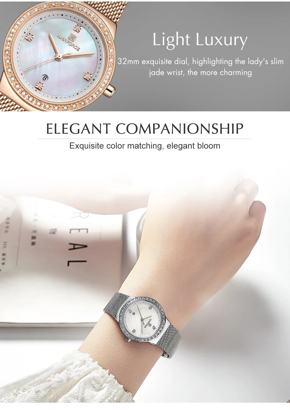relógios de quartzo senhora marca superior luxo