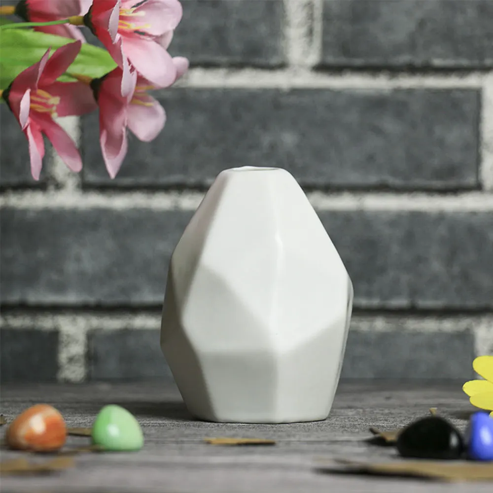 Керамическая ваза, сушеная ваза для цветов, украшение гостиной, сушеный цветочный контейнер, европейская ваза оригами, украшение стола