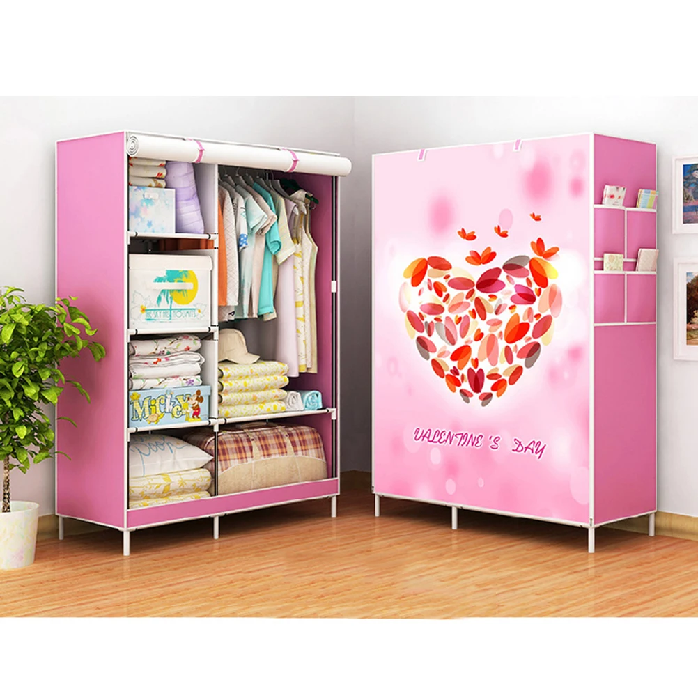

Clothes Closet Portable Standing Functional Clothes Closet Organizer Wardrobe Storage Closet for Useing Office Home Clothes