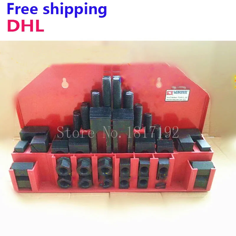 

Metal quality freeshipping DHL Metex milling machine clamping set M12 58pcs mill clamp kit vice 1SET, clamping tool