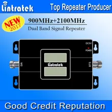 2017 NEW Lintratek Dual LCD Displays 3G GSM Signal Repeater 900MHz UMTS 2100MHz Dual Band Cell Phone Signal Booster S22