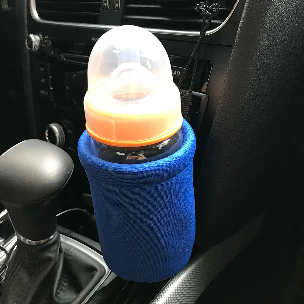 Портативный DC автомобильный детских бутылочек нагревателя Еда молоко путешествия чашки охватывает молоко вода напиток бутылка чашки держать Warmming обогреватели