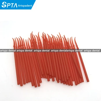 

100pcs Dental Plastic Wedge with Handle Dental Orthodontic Material