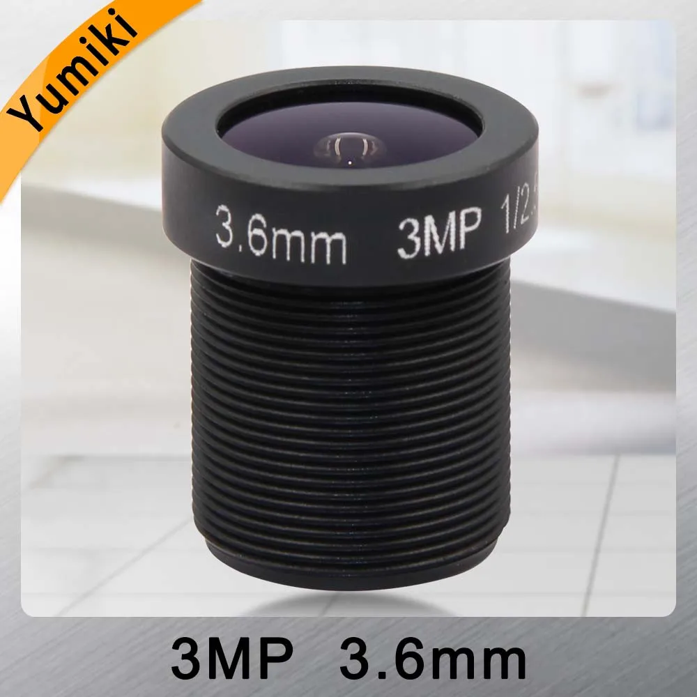 

Yumiki 3.0Megpixel M12 MTV 3.6mm 3MP HD CCTV Camera Lens IR HD Security Camera Lens Fixed Iris