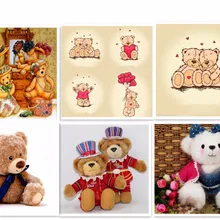Плюшевый медведь mozaik картина 5d бриллиантовый рисунок Рождество подарок вышивка diy крестиком Рождественский Декор Горячая 925 на заказ полный квадрат