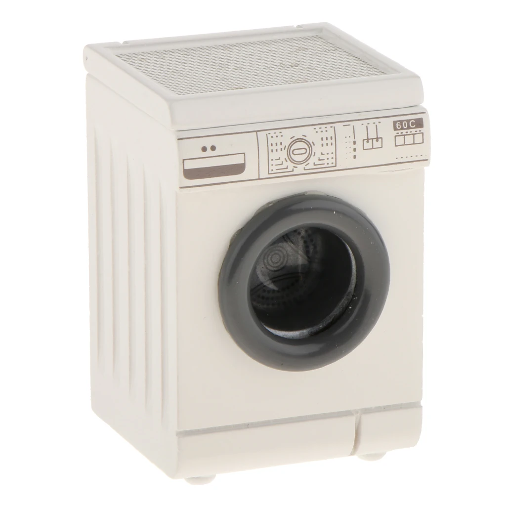 Roller Washing Machine For Dollhouse Miniature Laundry Room Miniature 1/12