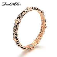 De Calidad superior de Pulsera Brazalete de Leopardo De Lujo Cubic Zirconia Chapado En Oro Rosa de Joyería de Moda CZ Piedra Para Mujeres DFB026