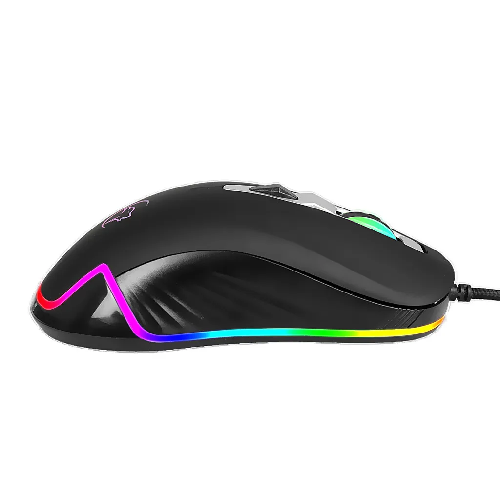 Игровая мышь 8 кнопок 6 RGB подсветка оптическая USB Проводная геймерская ноутбук ПК