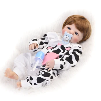 

Reborn Dolls surprise Gift full silicone reborn baby boy dolls for child bebe doll reborn realista menino boneca 23"57cm