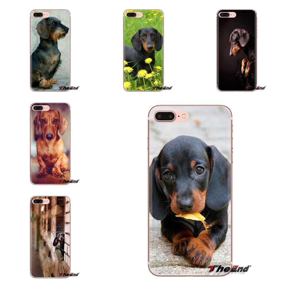 

For Xiaomi Redmi 4A S2 Note 3 3S 4 4X 5 Plus 6 7 6A Pro Pocophone F1 Transparent Soft Cases Covers Dachshund Teckel Dackel Dog