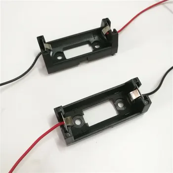 

Single CR123A Battery box Battery Holder case Contactor with 15CM wire x10
