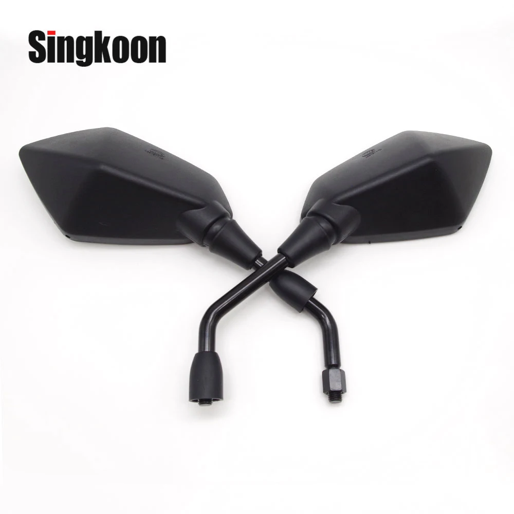 

motorcycle accessories 10mm Universal motorcycle mirror Black Side retroviseur moto FOR cafe racer vespa royal enfield gsr 600