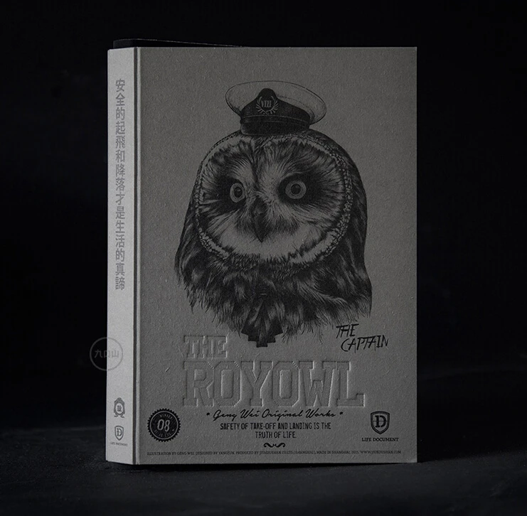 Limitada da Série da Coruja Real com Cadernos Especiais do Corte Fresco para o Desenho o Livro de Esboços p da Edição Laterais Naturais Presente b5 268