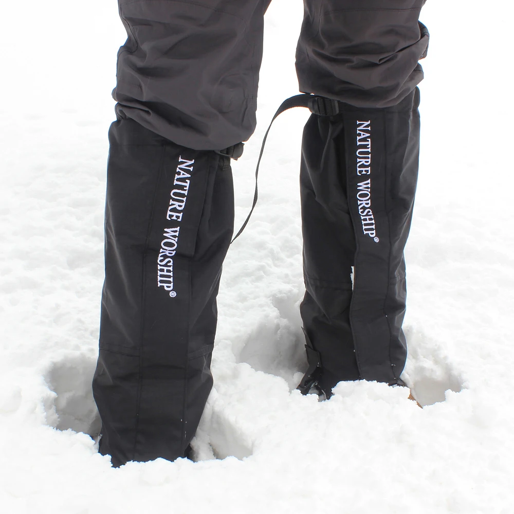 

1 Pair Outdoors Camping Hiking Climbing Hunting Ski Riding bike or motorcycle gaiter Waterproof Leg Gaiters windproof gaiters