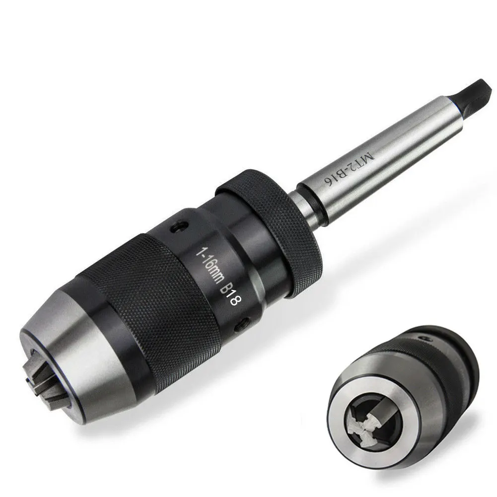 

1-16mm Alloy Keyless Universal Convertor Self Tighten Arbor Multi Use Accurate Easy Operation Home Durable Warehouse Drill Chuck