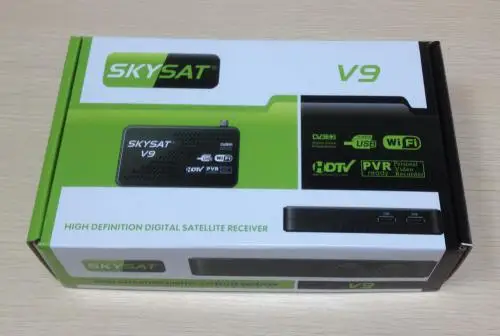 SKYSAT V9 Digital Satellite Receiver 1080P Full  HD DVB-S2 MPEG4 3G dongle for network sharing