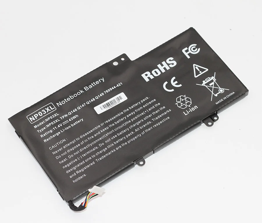 ApexWay 43WH NP03XL Аккумулятор для HP ENVY Pavilion X360 TPN Q146 Q147 Q148 Q149 760944 421|Аккумуляторы
