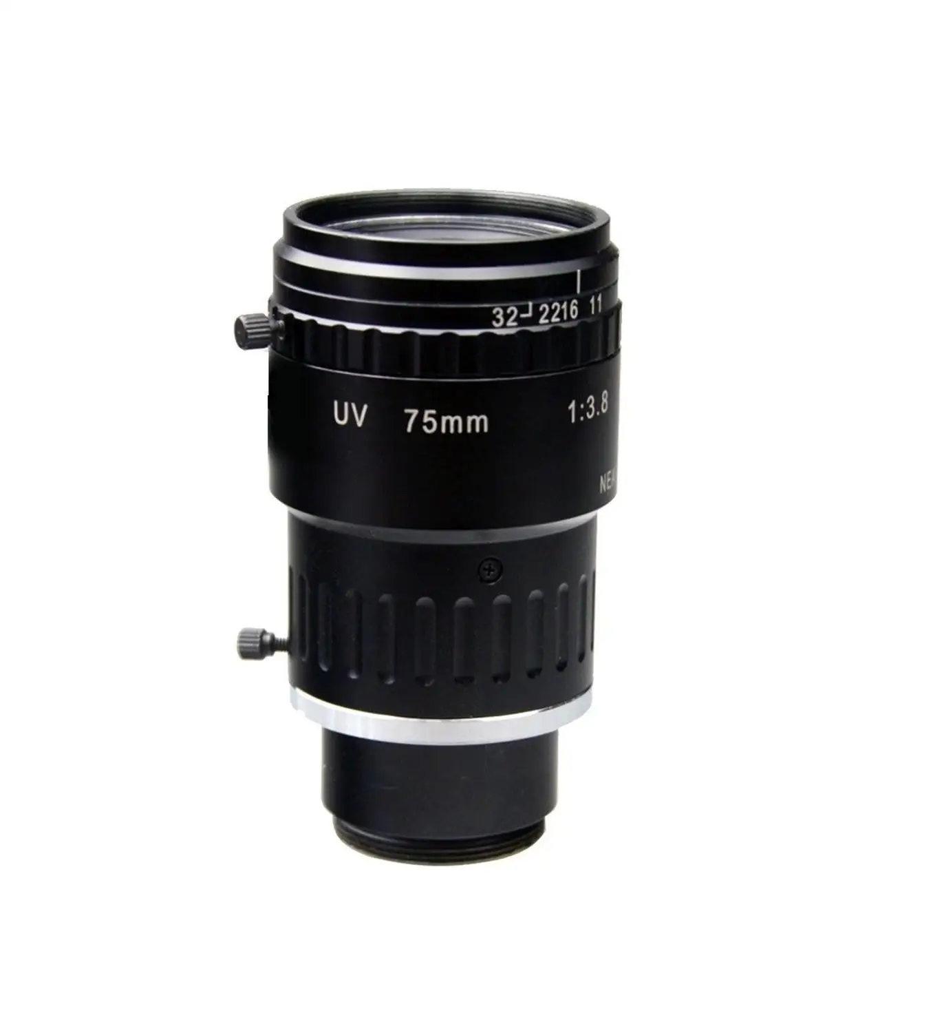 

2.0 Mega Pixel UV C-Mount 75mm 2/3" FA / Machine Vision fixed focal length lenses F3.8 manual Iris 200-1000nm UV transmission