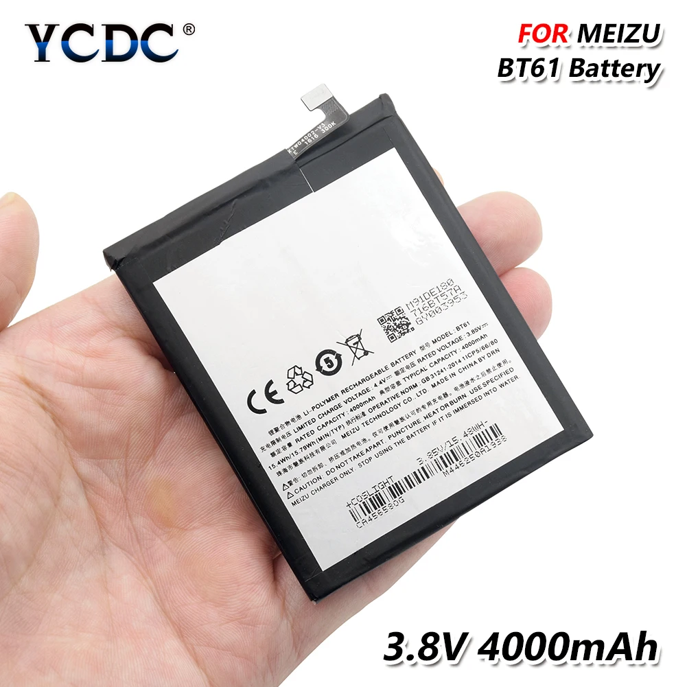 

100% Lithium BT61 Phone lithium Battery BT 61 BT-61 For meizu M3 Note L681C L681H L681Q M3 Note Dual SIM Large Capacity