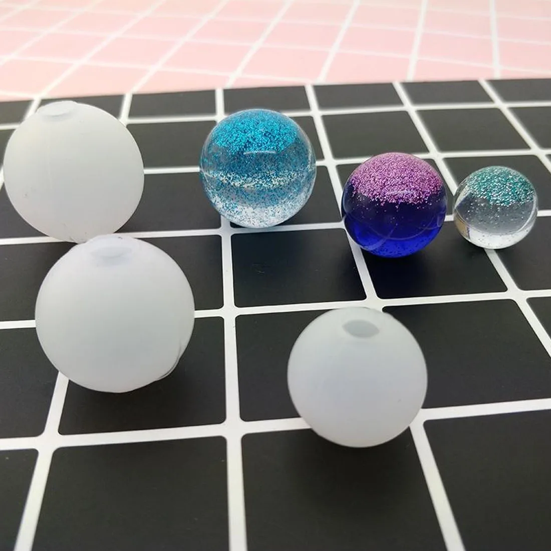 

Transparent Silicone jewelry lMould Resin Decorative Craft DIY universe ball shpe Type epoxy resin molds for jewelry