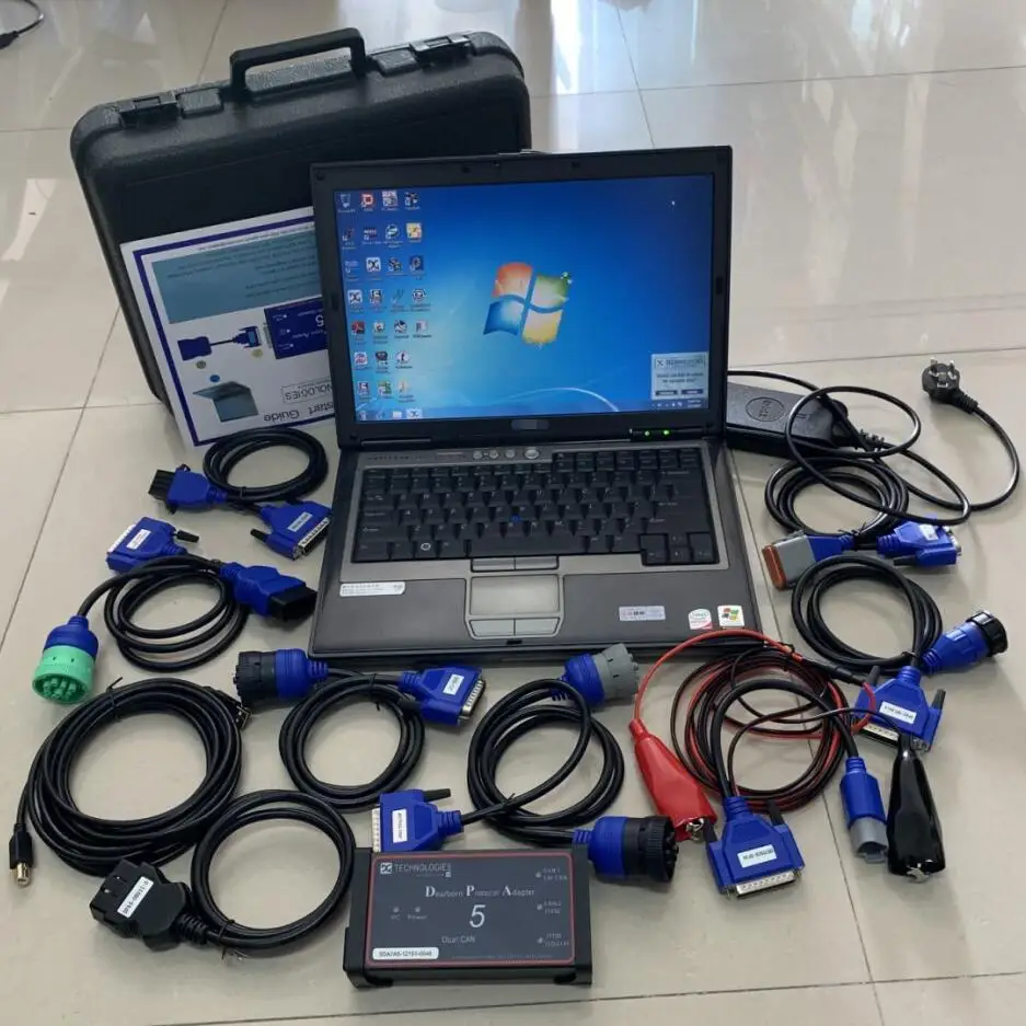 

heavy truck scanner cnh dpa5 diagnostic tool full adapter without bluetooth software with d630 laptop ram 4g 2 years warranty