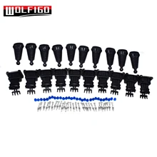 Conjuntos WOLFIGO Novo 1/conjuntos 10 3 pin Selado EV1 TPS IAC Conector Plug Kit Para VW, audi,-P orsche, Volvo
