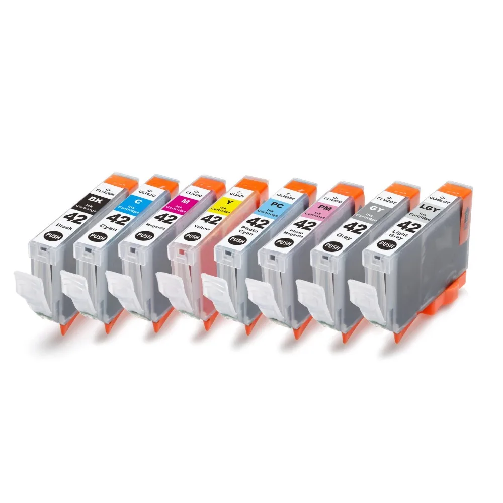 

XIMO CLI-42 Compatible Ink Cartridge for Canon Pixma Pro-100 printer, 8 pack