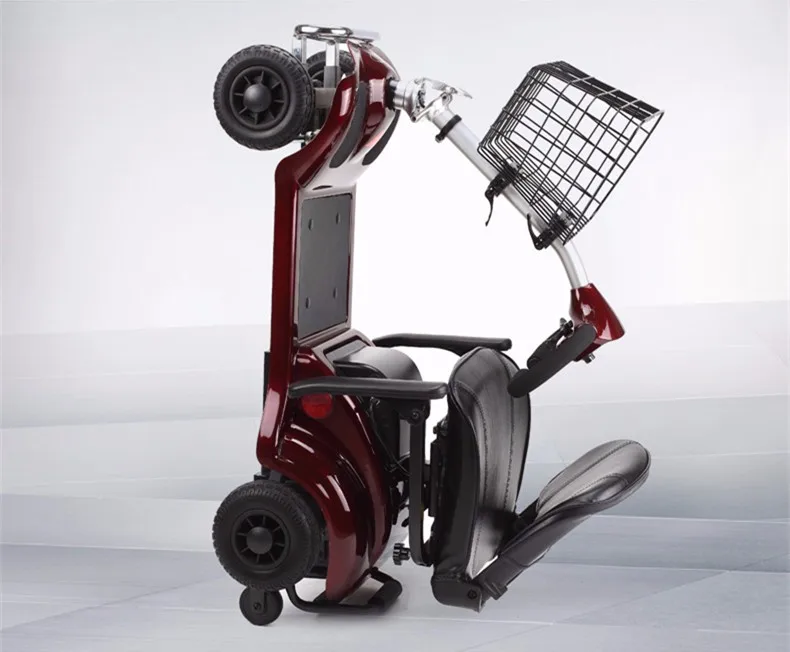 Clearance Mutifunctional Folding  Adult Electric Scooter With Basket Four Wheels Citycoco 3