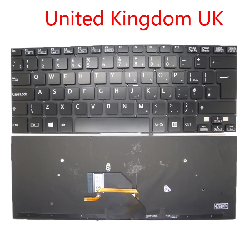 

Laptop Keyboard For SONY For VAIO SVF14 149237191PT Portugal PO 149237131DE Germany GR United Kingdom UK Hungary HU backlit new