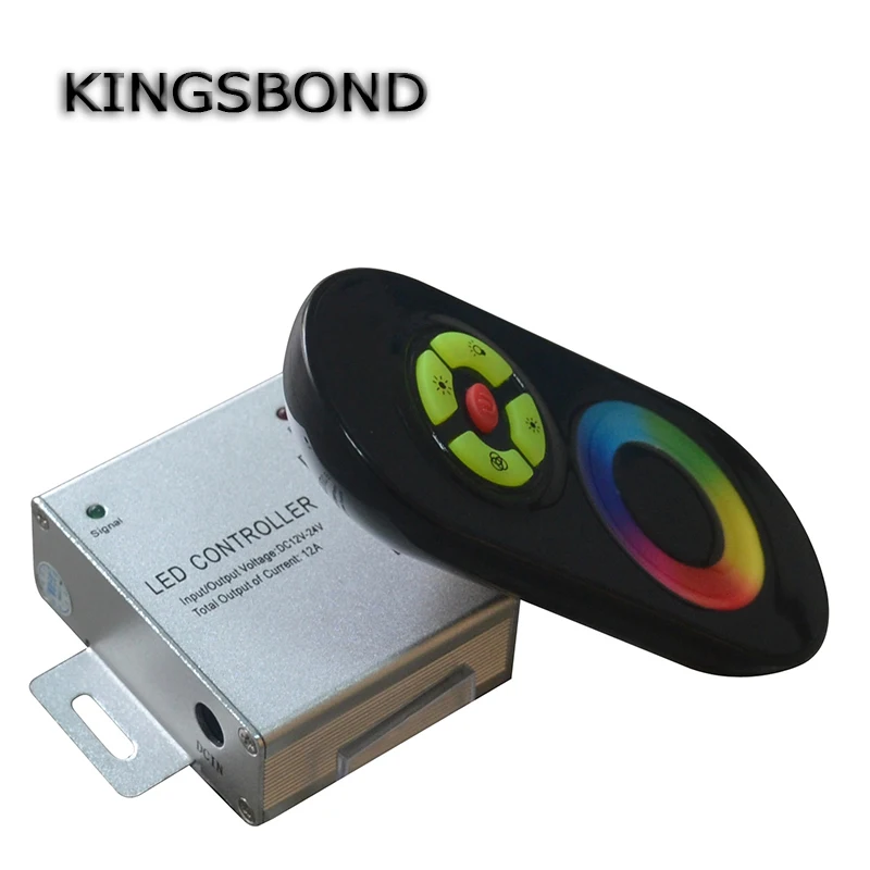 

DC12V 24V 3Channel Common Anode Touch Remote RGB LED Strip RF Controller with remote for led RGB strip light