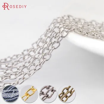 

(21052)5 Meters width:1.6MM Iron Round Oval Shape Link Chains Necklace Chains Diy Jewelry Findings Jewelry Accessories