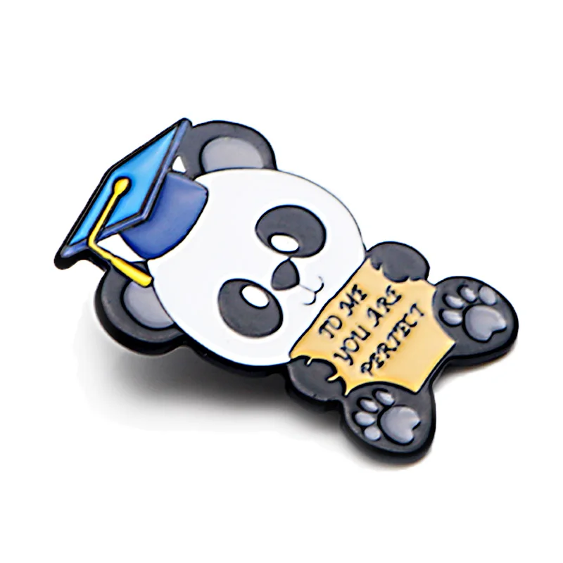 V282 To Me You Are Perfect Panda Pins эмалированные Броши для женщин и мужчин нагрудная булавка мультяшный металлический значок воротник ювелирные изделия Выпускной подарок