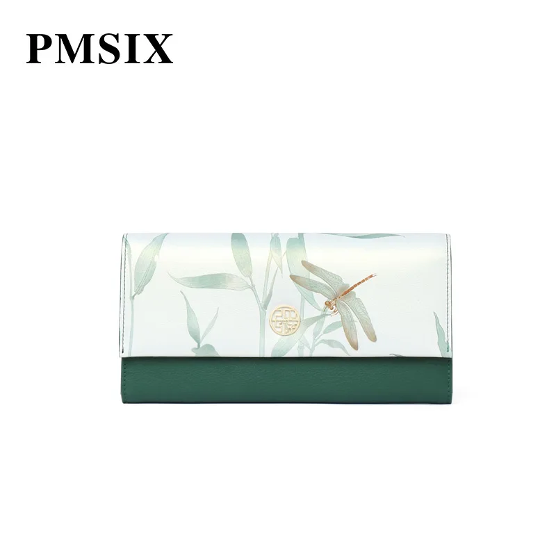 Женский винтажный клатч PMSIX с цветочным принтом Модный женский кошелек на