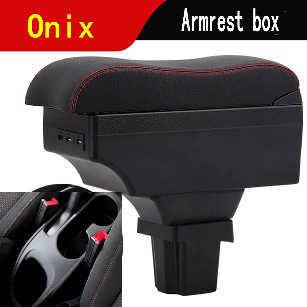 

For chevrolet onix armrest box central Store content box products interior Armrest Storage car-styling accessories part