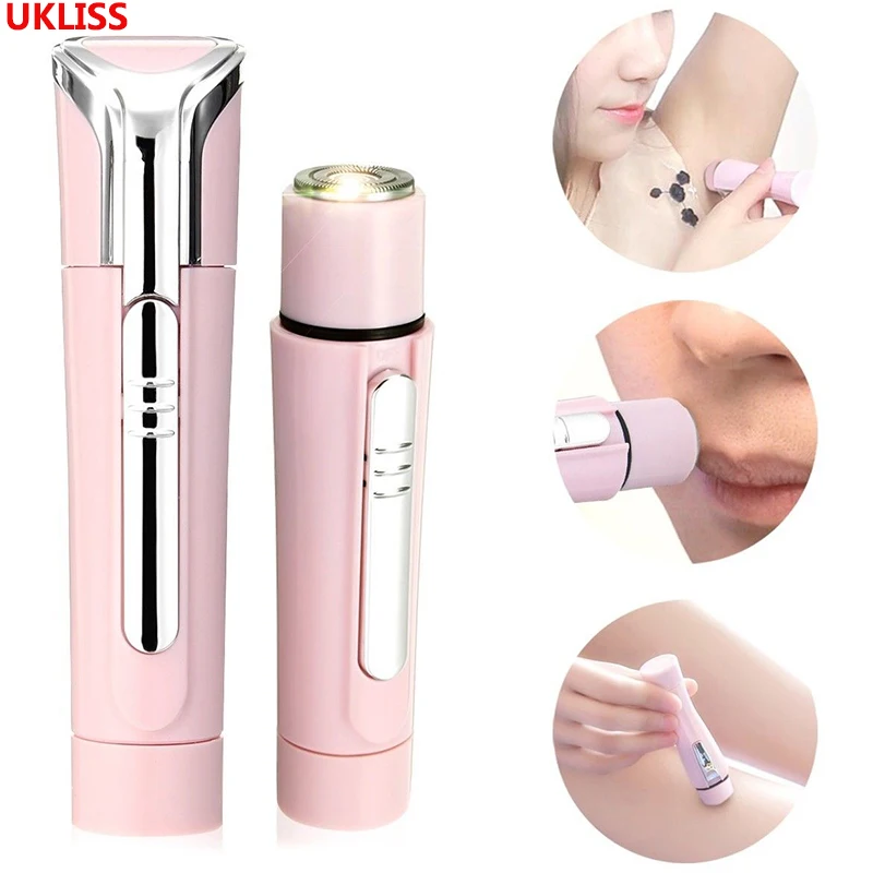 

Portable 4 In 1 Hair Removal Machine MINI Shaver Women's Razor Electric Hair & Nose Hair& Eyebrow Trimmer Rotating Hair Epilator