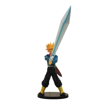 

35cm Hot Anime Dragon Ball Super Saiyan Trunks With Sword PVC Action Figuer Model Collectible Toys Doll For Birthday Gifts