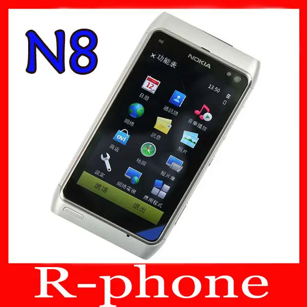 Восстановленный Оригинальный разблокированный смартфон Nokia N8 мобильный телефон