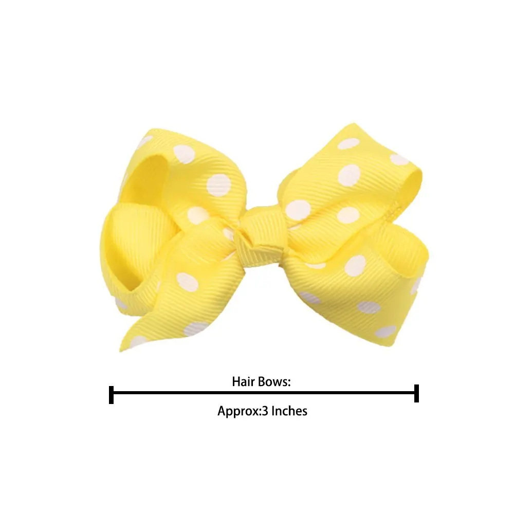 20 шт. 3 &quotзаколки для волос с лентой и бантом девочек подростков|barrettes for girls|hair bowsbow