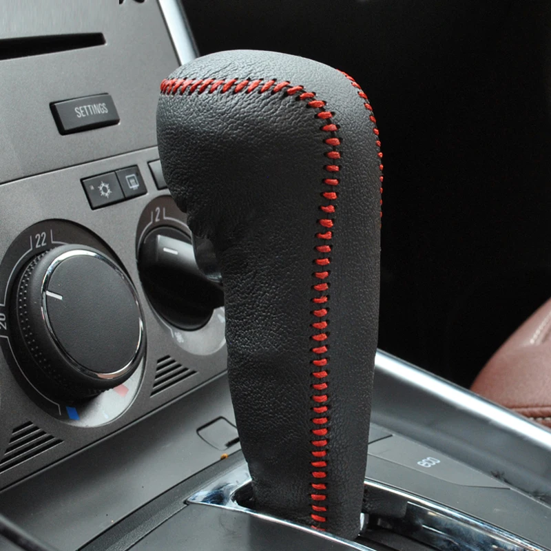 

Free Shipping High Quality Cowhide Top Layer Leather Automatic Gear Shift Collars Gear Cover For Opel Astra