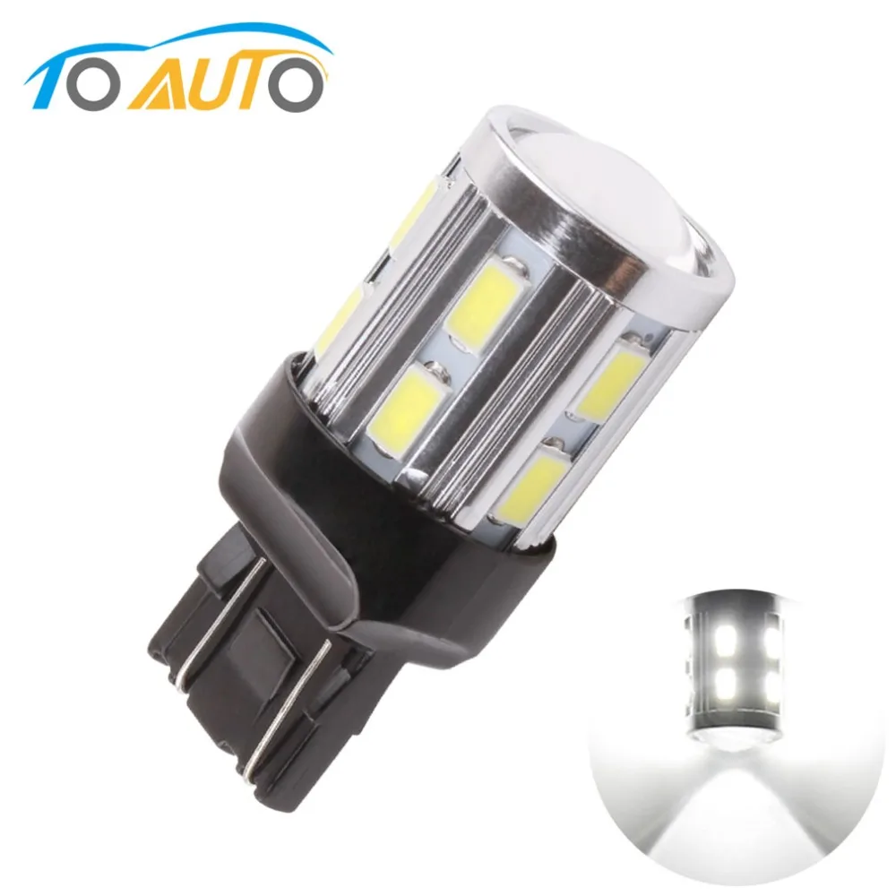 

1Pc T20 7443 7440 LED W21/5W W21W Led 12 SMD 5730 5W Car Bulb Reverse Light Brake Turn Signal Lights Parking Auto Lamp White 12V
