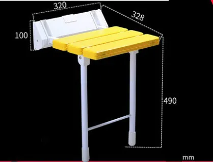 Домашняя настенная скамья для обуви табурет для ванной стены сиденья простой безопасный складной стул для душа мебель для ванной комнаты - Цвет: A2