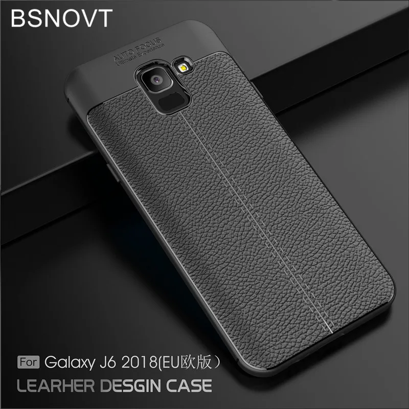

For Samsung Galaxy J6 2018 Case J600G Cover Soft Silicone TPU Leather Anti-knock Phone Case For Samsung Galaxy J6 2018 EU BSNOVT
