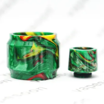 

1Set Arrived beautiful colorful resin Replacement Glass Tube and drip tip For revenger mini kit 3.5ml NRG SE tank resin bubble