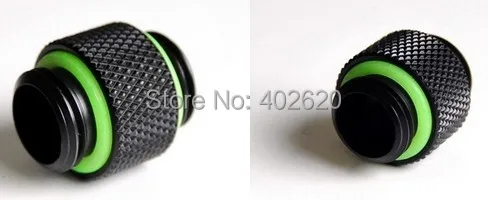 

10pcs/ lot Barrow G1 / 4 "black double Male Thread connector computer water cooling interface fittings