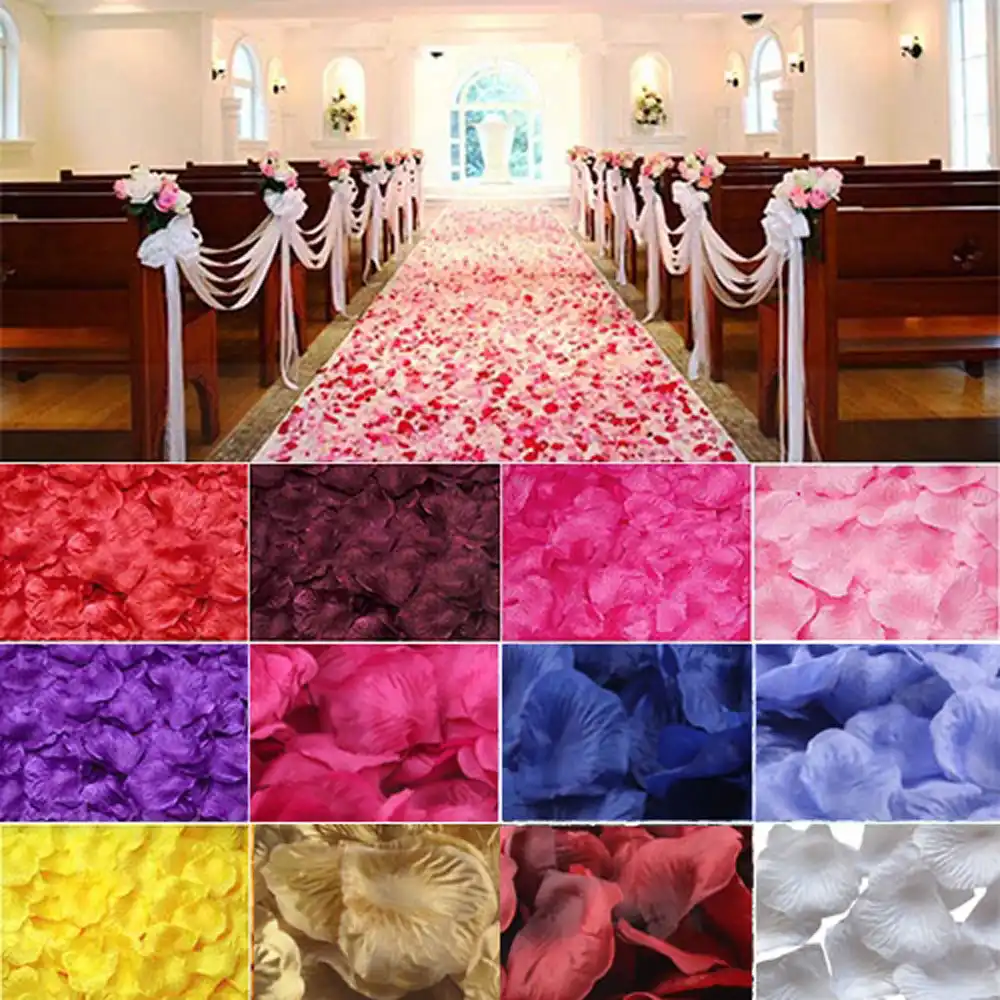 500 Pcs Artificial Flower Diy Handmade Rose Petals Recycled